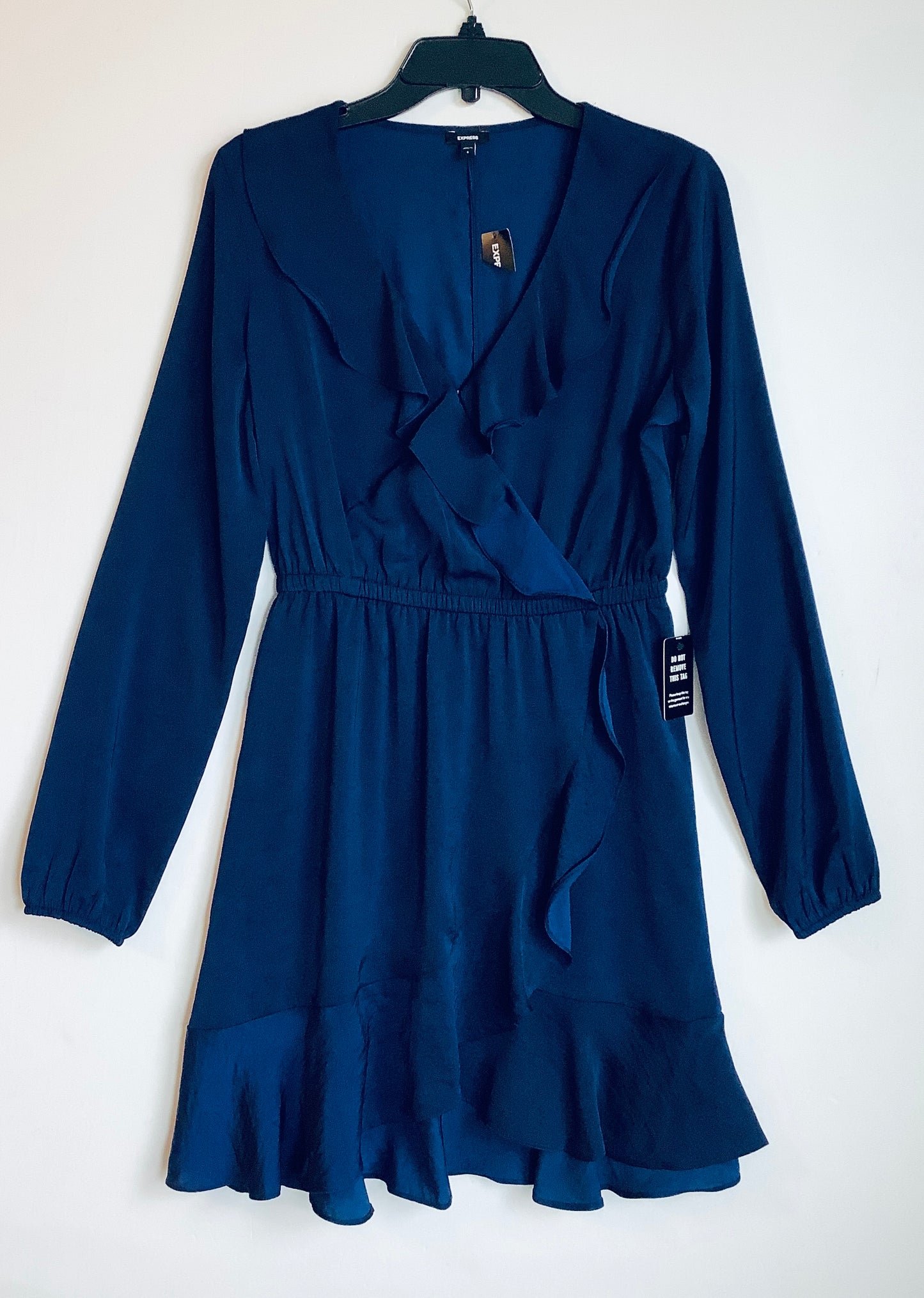 Dress Casual Midi By Express In Blue, Size: S