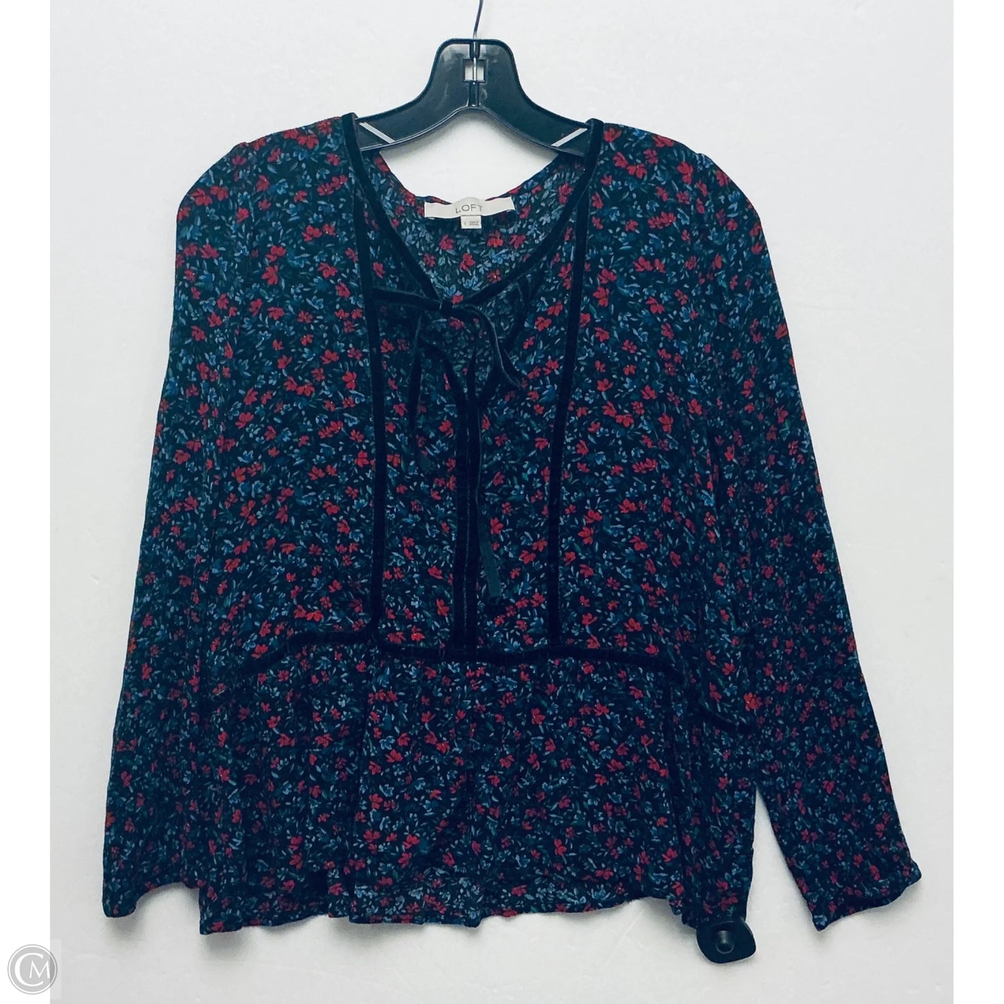 Top Long Sleeve By Loft In Blue, Size: L