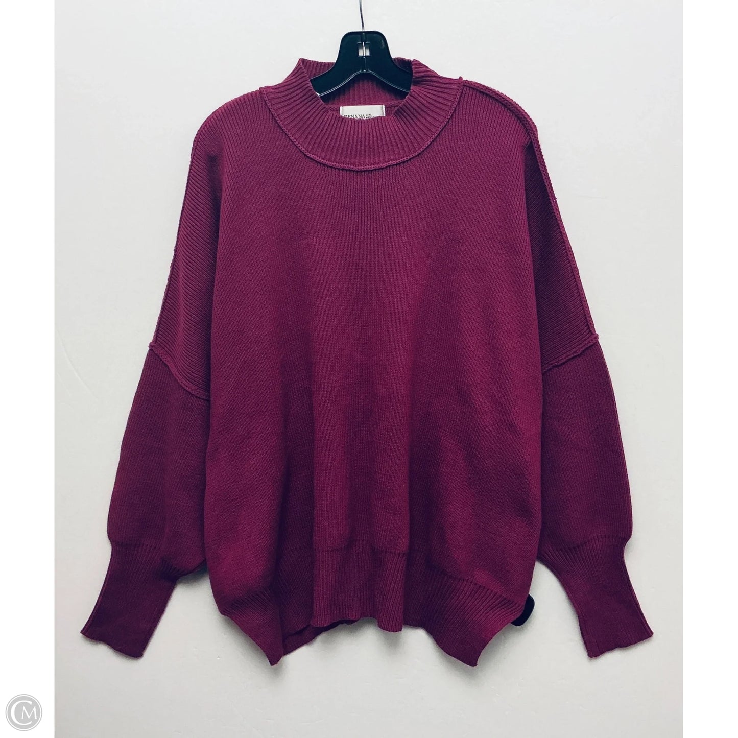 Top Long Sleeve By Zenana In Purple, Size: Xl