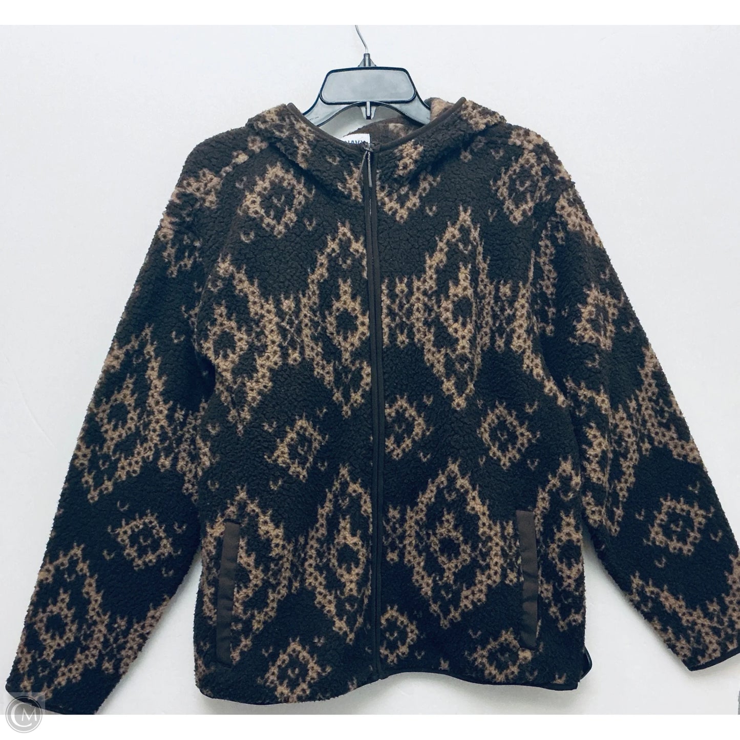 Jacket Fleece By Old Navy In Brown, Size: L