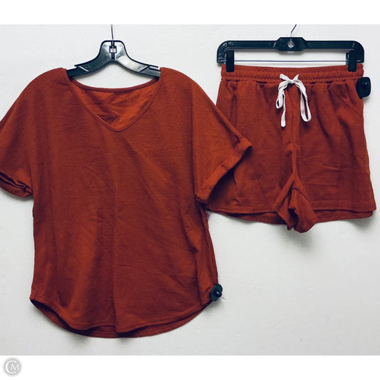 Shorts Set By Clothes Mentor In Orange, Size: L
