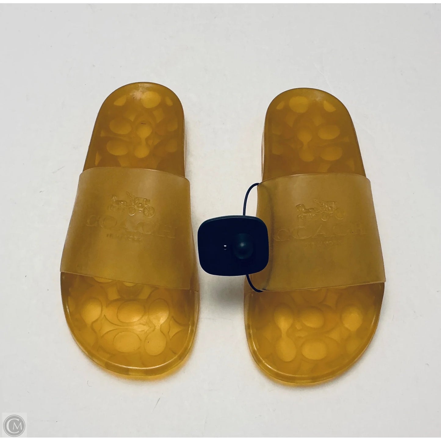 Sandals Designer By Coach In Yellow, Size: 8