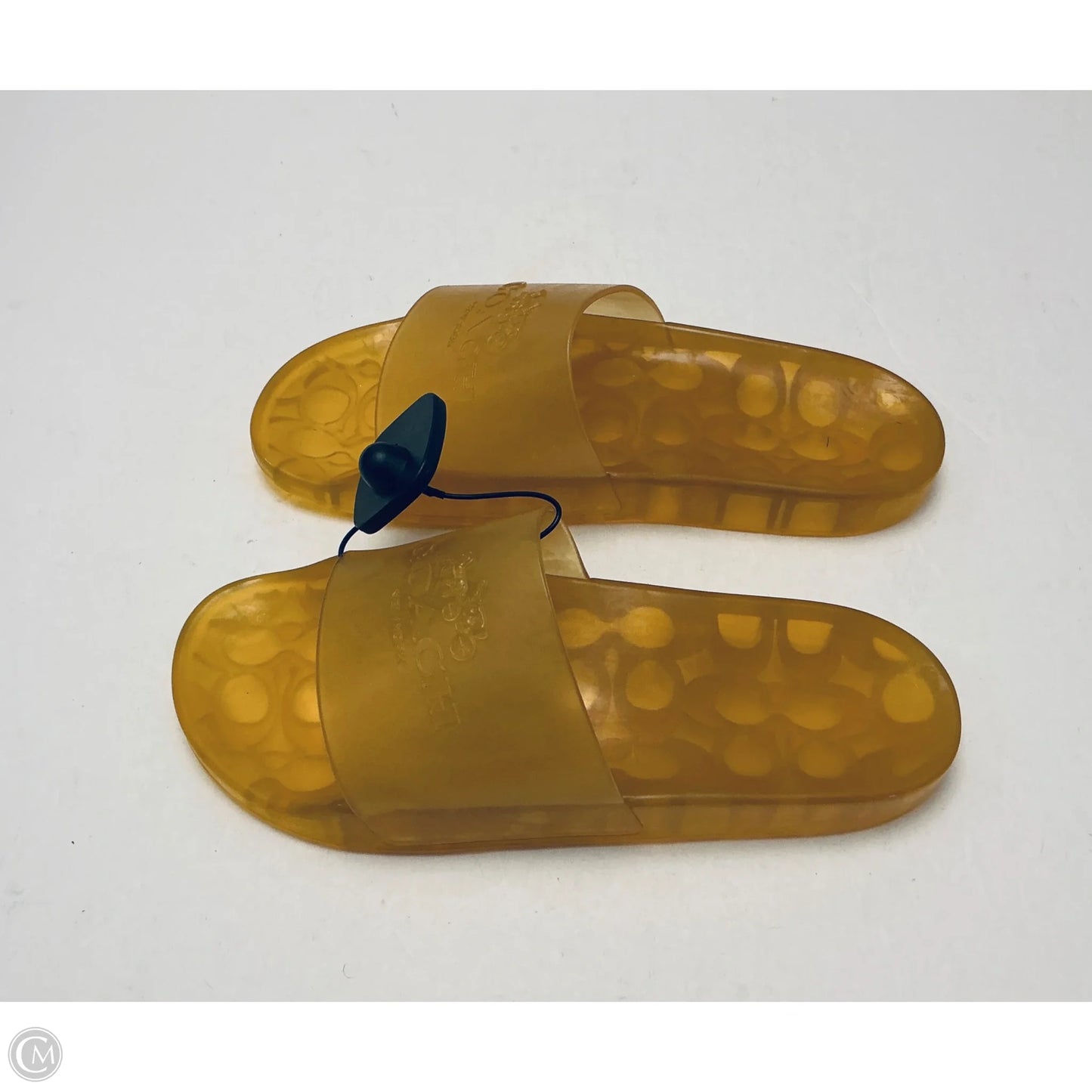 Sandals Designer By Coach In Yellow, Size: 8