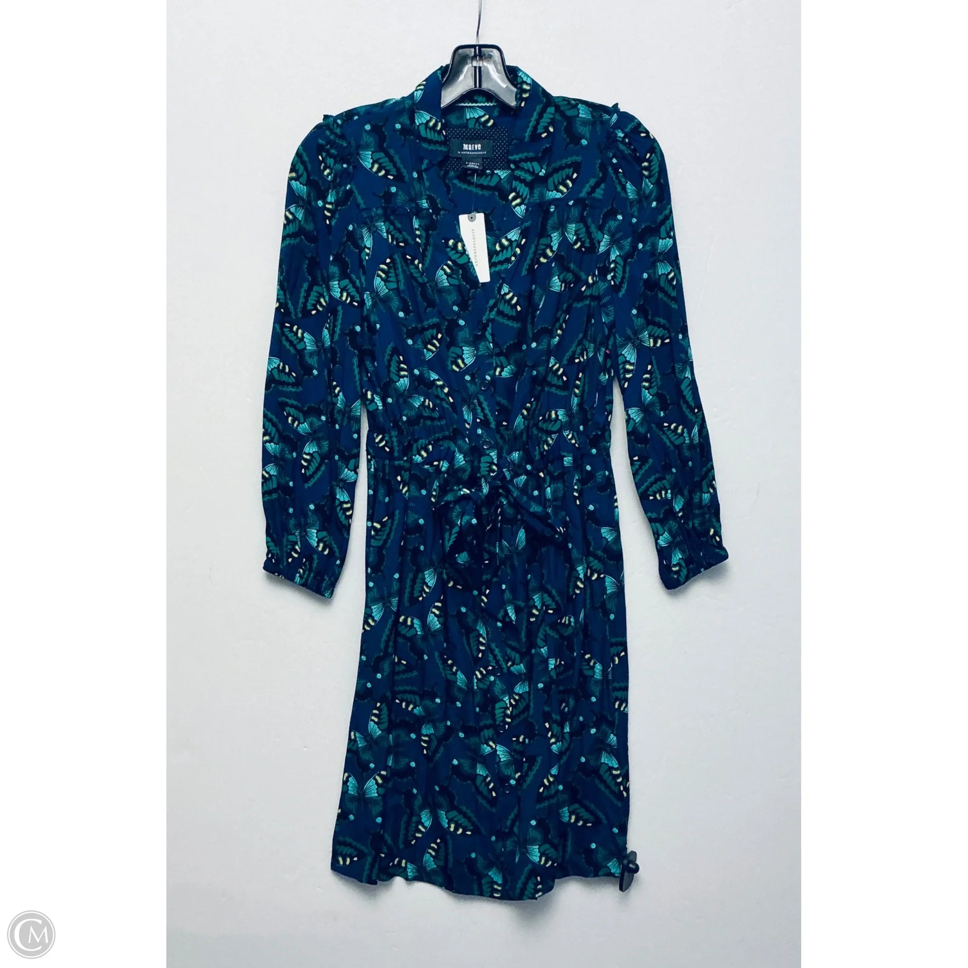Dress Casual Short By Anthropologie In Blue & Green, Size: Xs – Clothes  Mentor Selma TX #298