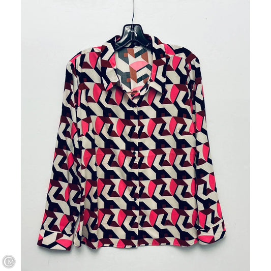 Top Long Sleeve By Express In Multi-colored, Size: L