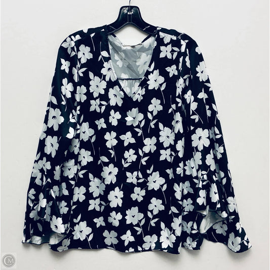 Top Long Sleeve By Haptics In Black, Size: M
