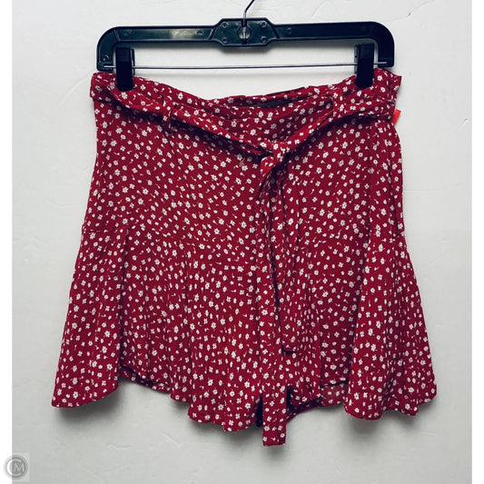 Skort By Zara In Red, Size: L
