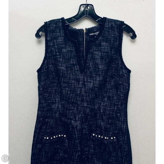Dress Designer By Karl Lagerfeld In Black, Size: L