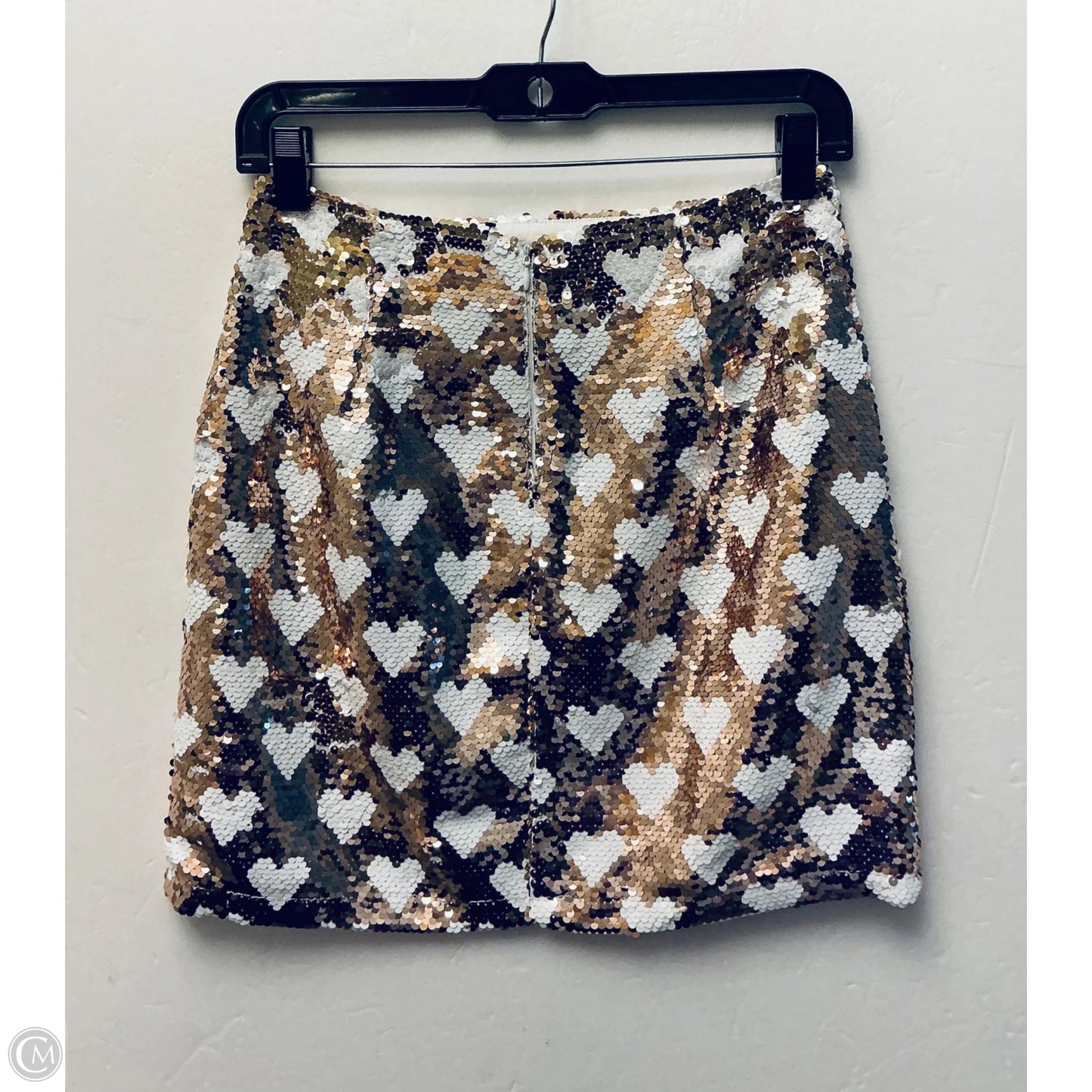 Skirt Mini & Short By Idem Ditto In Gold, Size: S