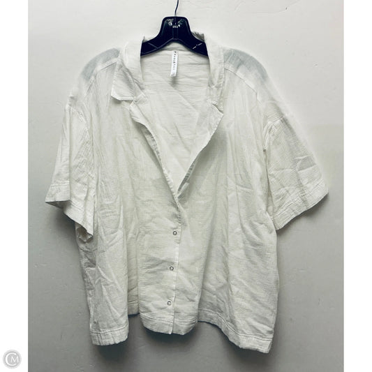 Top Short Sleeve Basic By Fabletics In White, Size: 4x