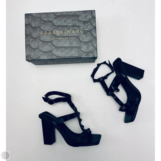 Sandals Heels Block By Azalea Wang In Black, Size: 7