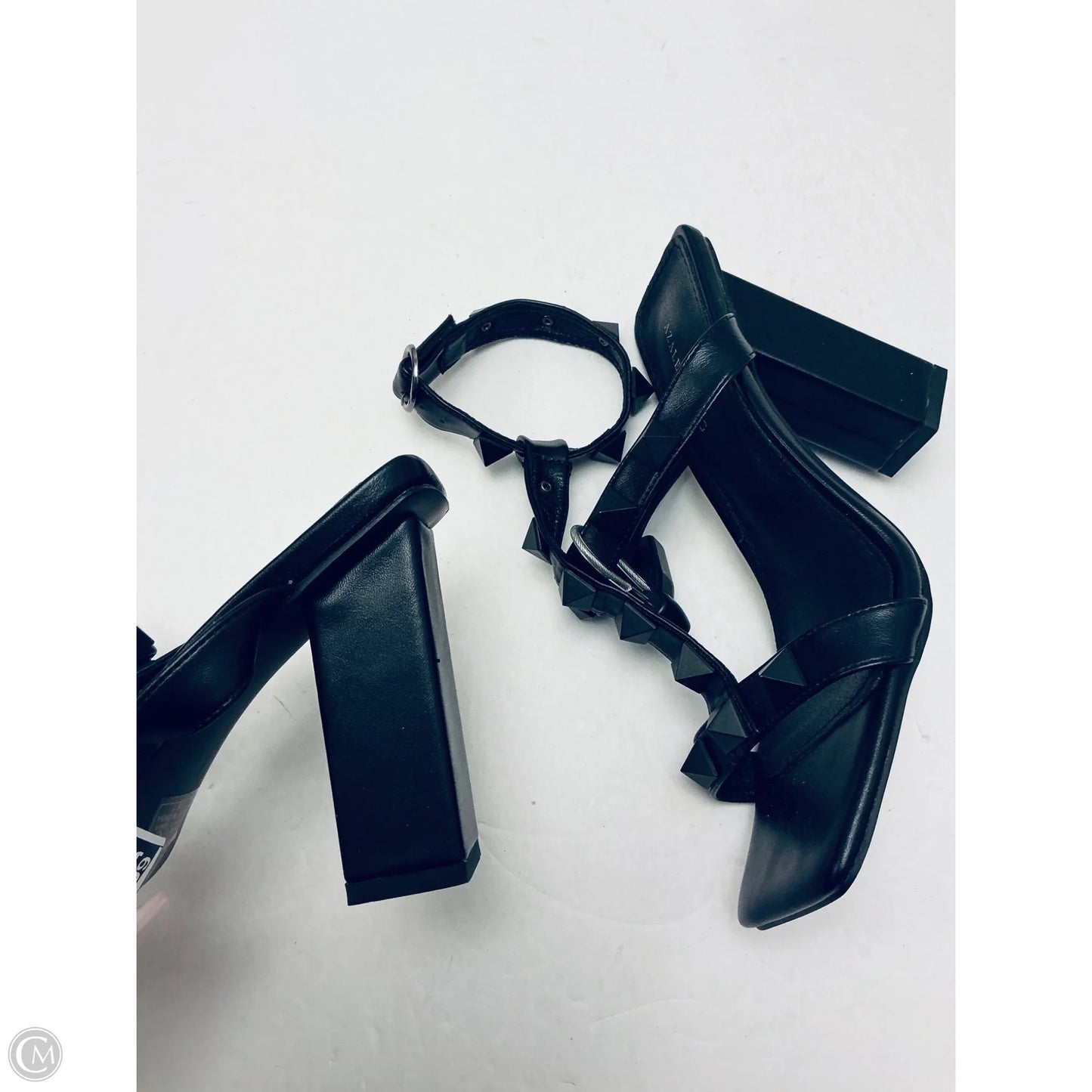 Sandals Heels Block By Azalea Wang In Black, Size: 7