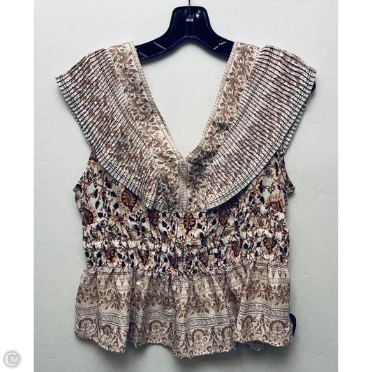 Top Sleeveless By Rachel Zoe In Bronze, Size: S