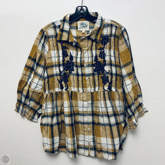 Top Long Sleeve By Clothes Mentor In Yellow, Size: M