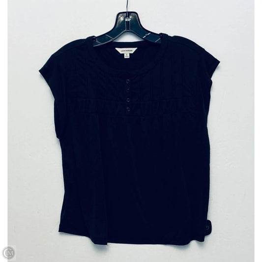 Top Short Sleeve By Lucky Brand In Black, Size: S