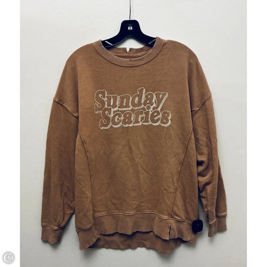 Sweatshirt Crewneck By Aerie In Bronze, Size: S