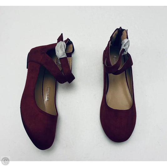Shoes Flats By Top Moda In Red, Size: 8