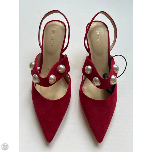 Shoes Heels Stiletto By Nine West In Red, Size: 9