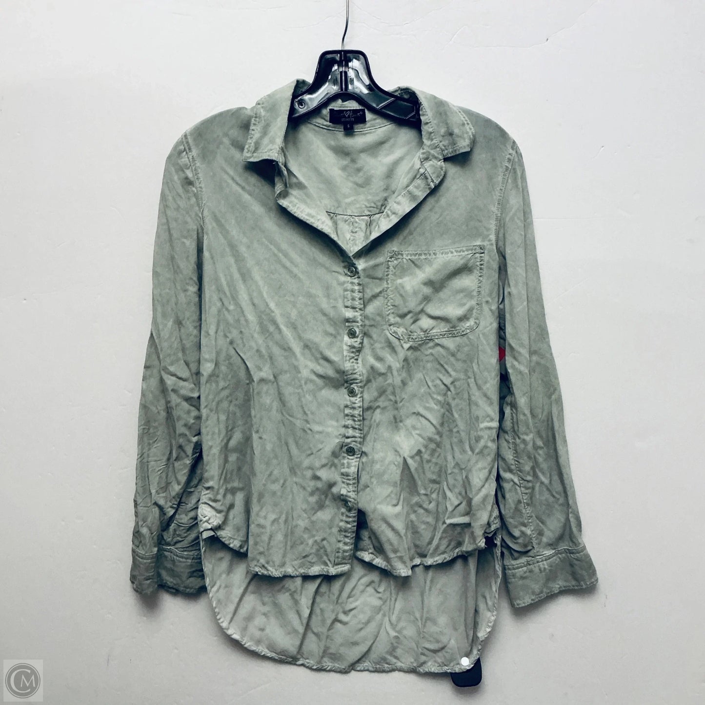 Top Long Sleeve By Velvet Heart In Green, Size: S