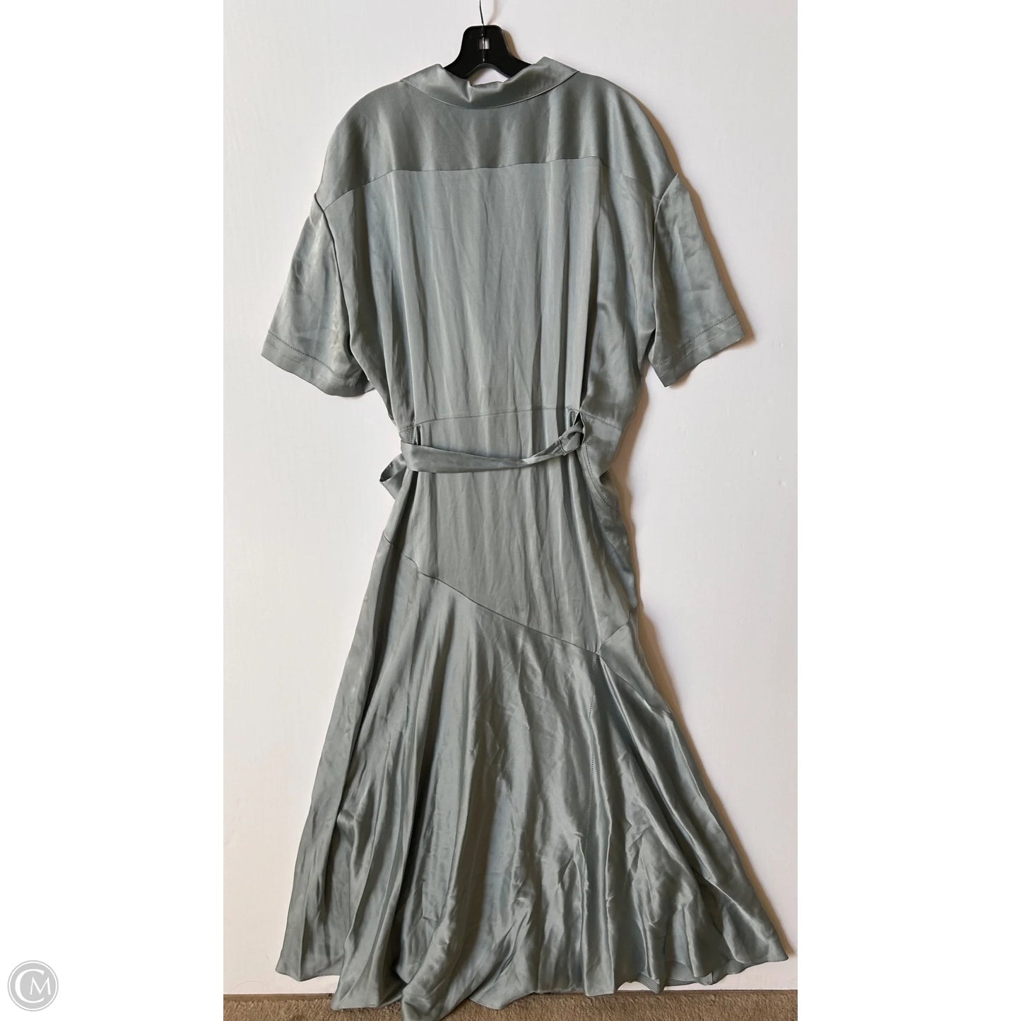 Dress Luxury Designer By Burberry In Grey, Size: L