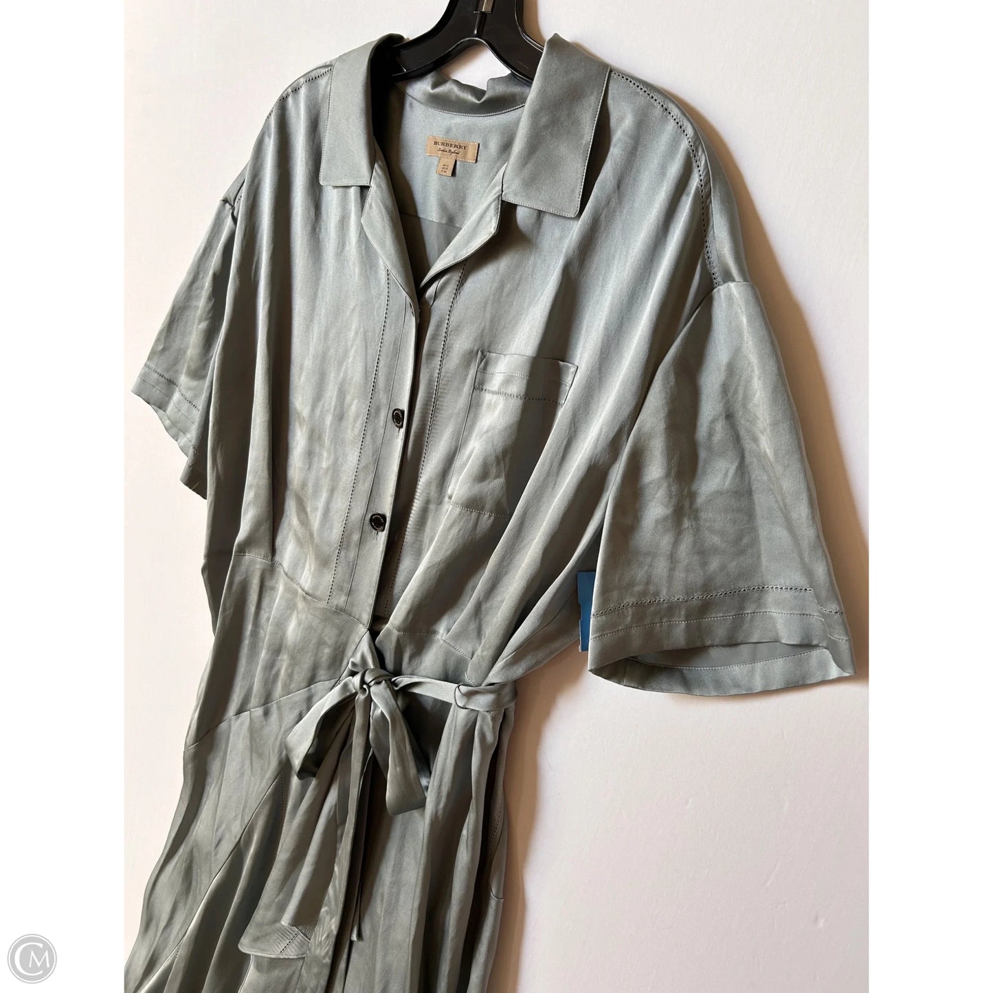 Dress Luxury Designer By Burberry In Grey, Size: L