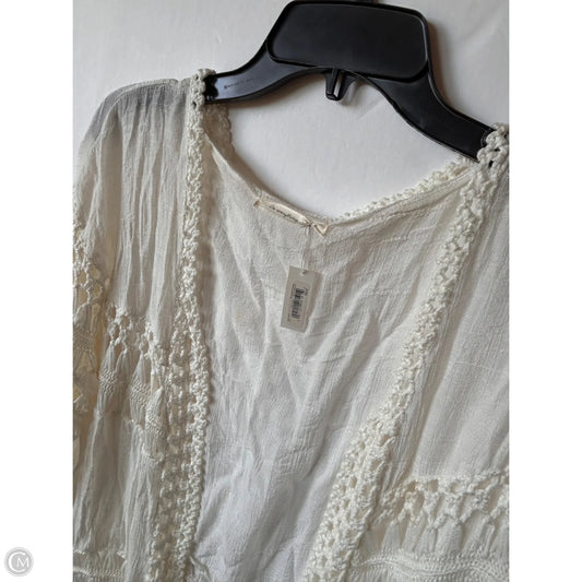Cardigan By Do Everything In Love In Cream, Size: S