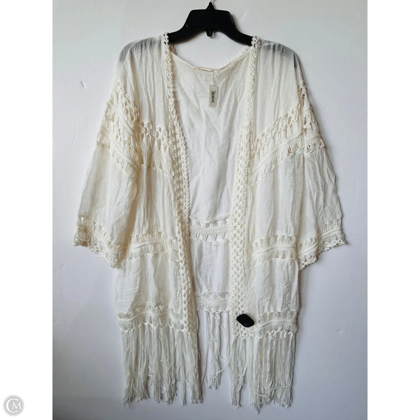 Cardigan By Do Everything In Love In Cream, Size: S