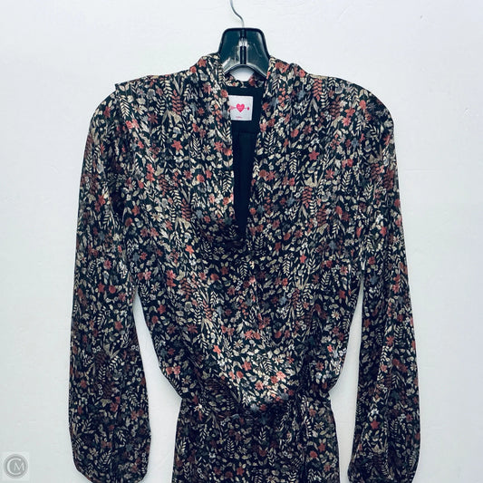 Top Long Sleeve By Buddy Love In Floral Print, Size: Xs