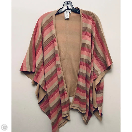 Cardigan By Foxcroft In Pink & Tan, Size: S