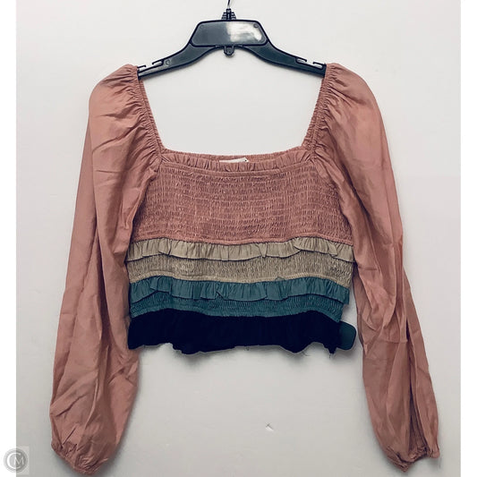 Top Long Sleeve By Clothes Mentor In Multi-colored, Size: M