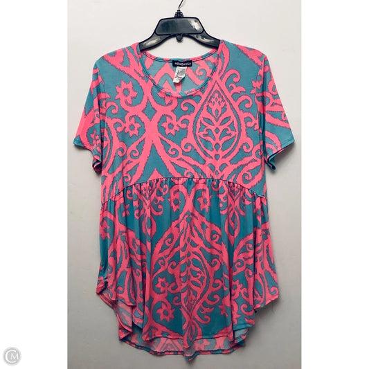 Top Short Sleeve By Heimish Usa In Pink, Size: Xl