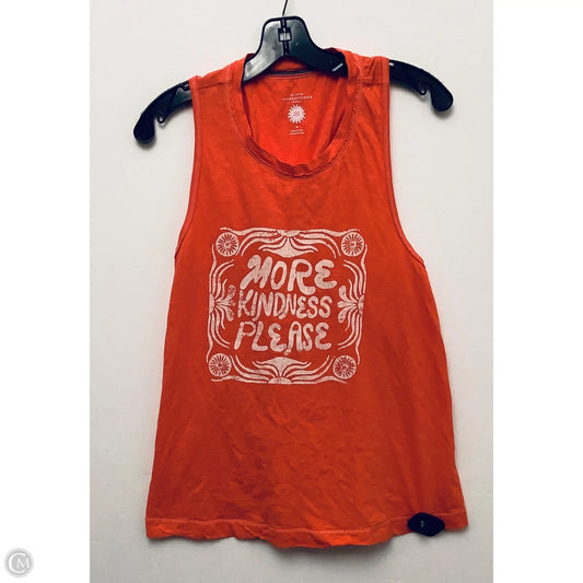 Top Sleeveless By Clothes Mentor In Orange, Size: M