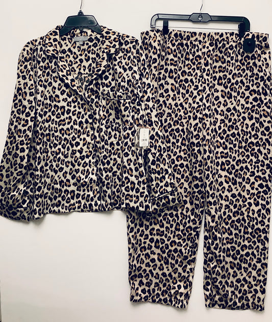 Pants Set 2pc By Loft In Animal Print, Size: Xl