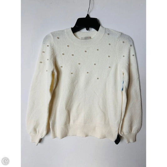 Sweater By Loft In Cream, Size: Sp