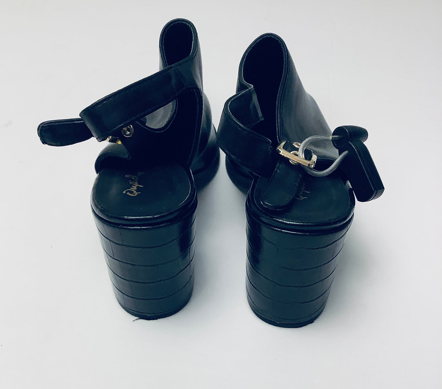 Shoes Heels Block By Qupid In Black, Size: 8.5