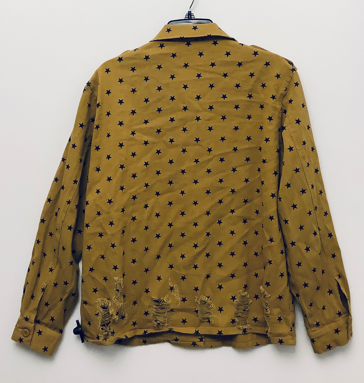 Jacket Shirt By Oddi In Gold, Size: M