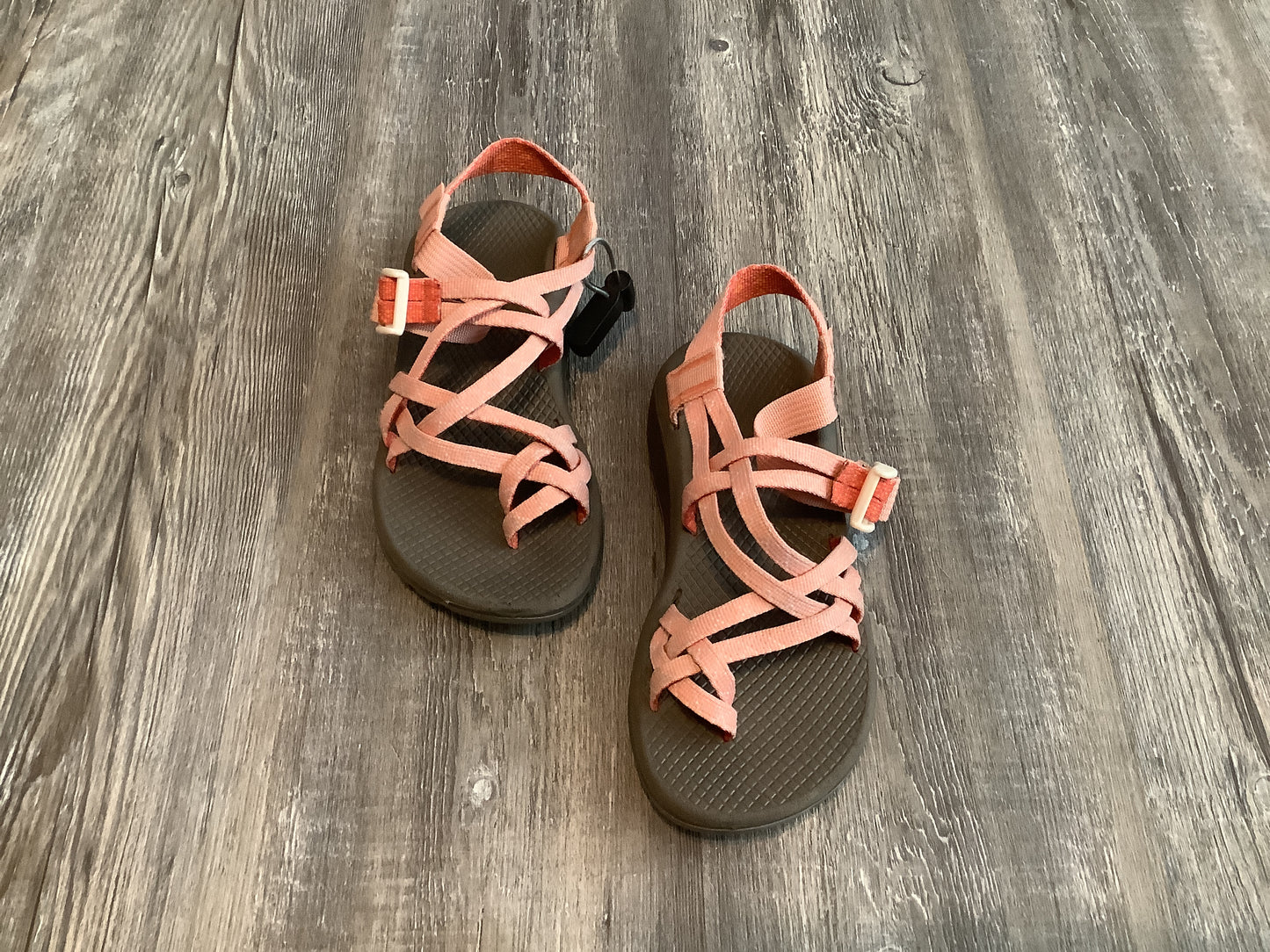 Pink Sandals Flats Chacos, Size 5