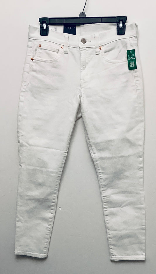 Jeans Skinny By Gap In White, Size: 6