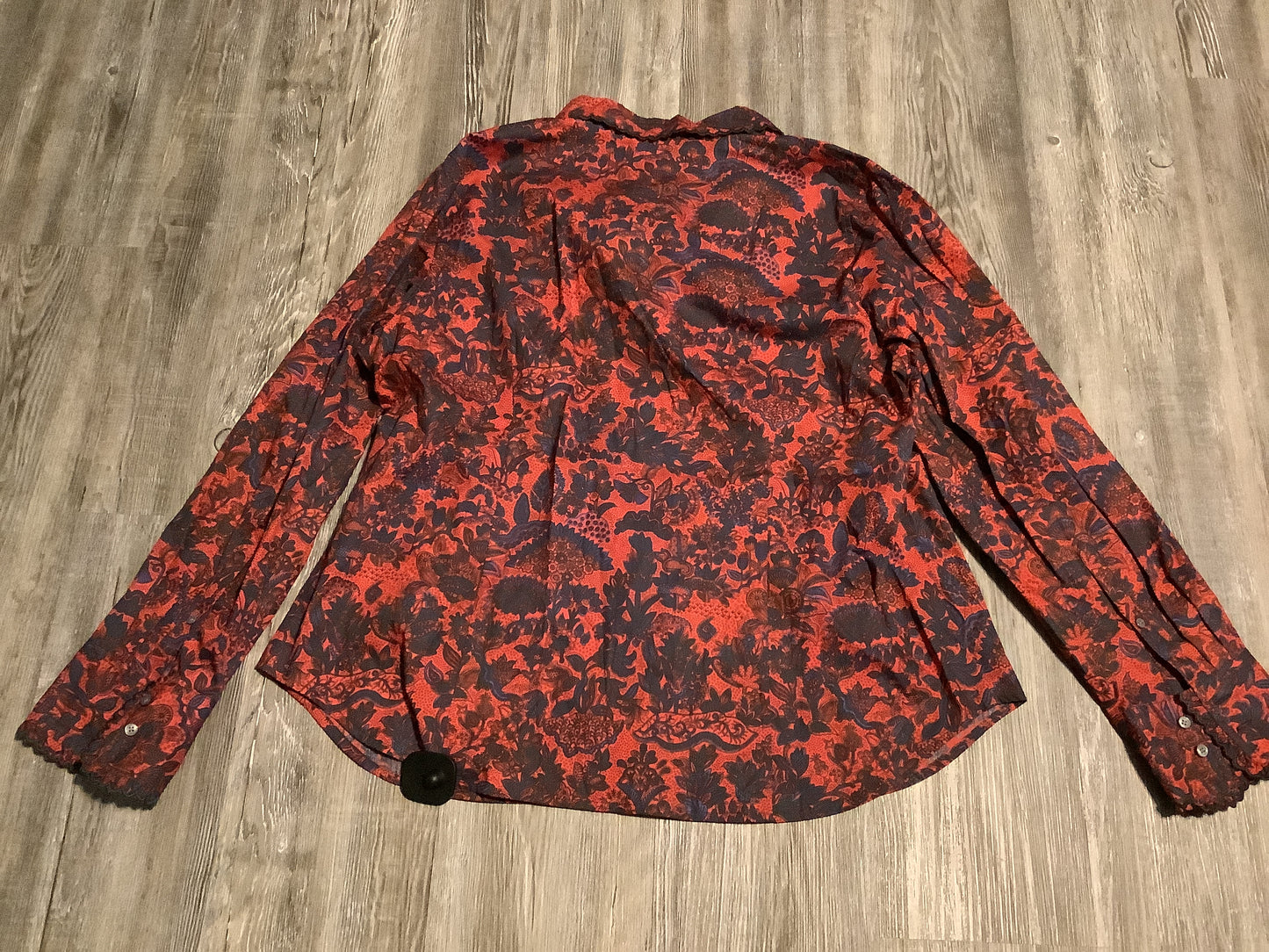 Top Long Sleeve By J. Crew In Paisley Print, Size: 1x