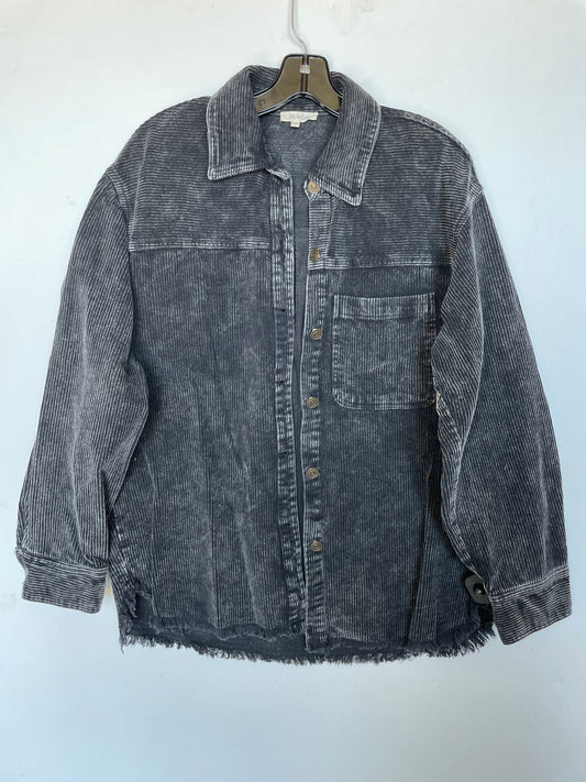 Jacket Shirt By La Miel In Grey, Size: S