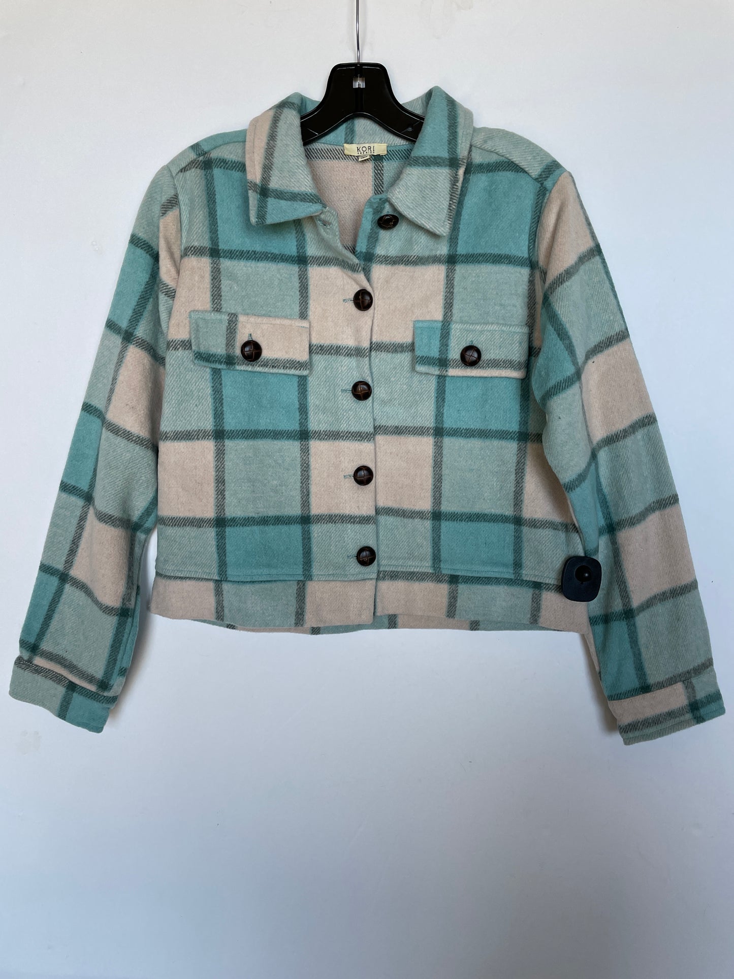 Jacket Shirt By Kori America In Multi-colored, Size: S