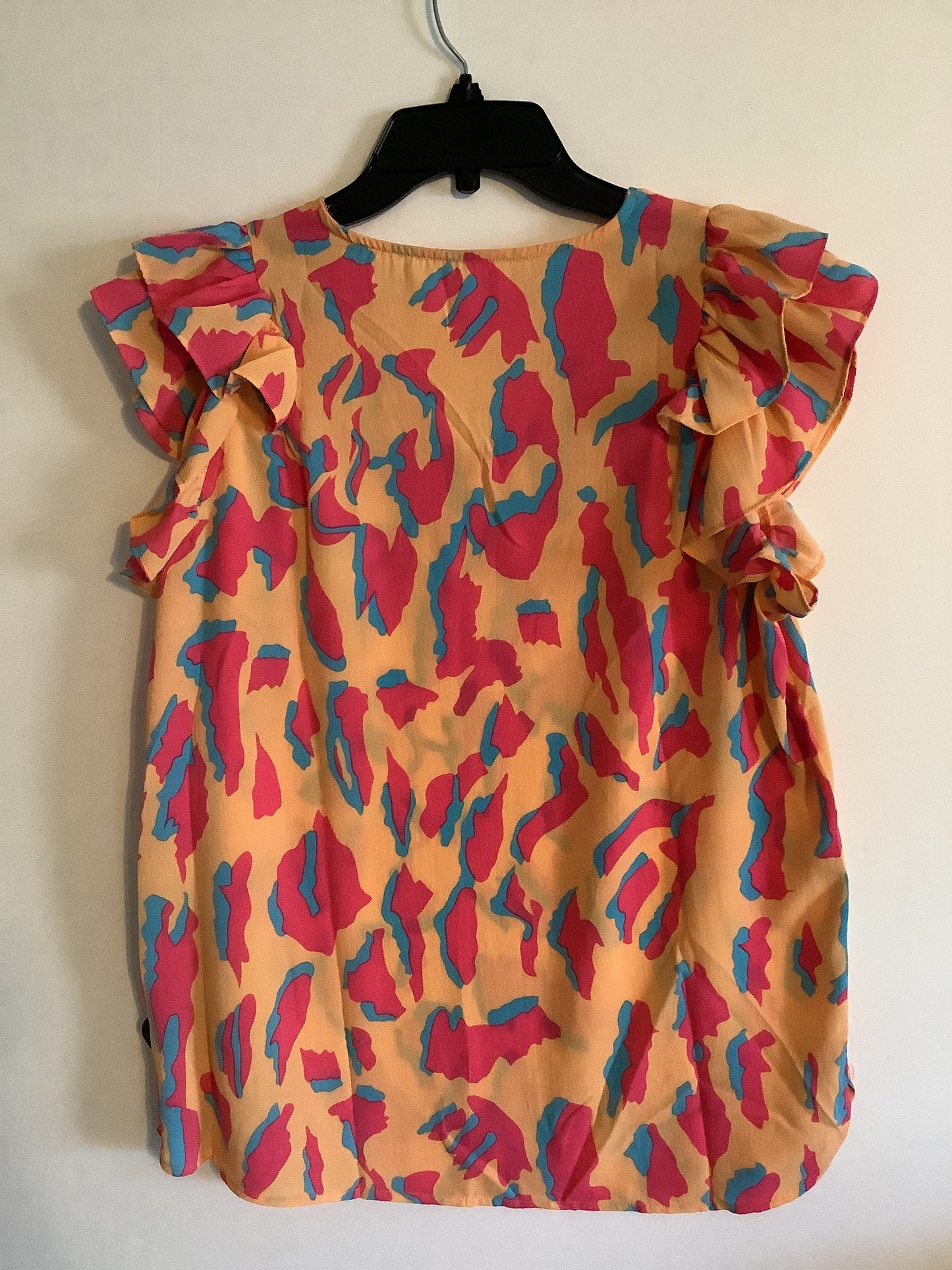 Top Short Sleeve By Cmf In Multi-colored, Size: L