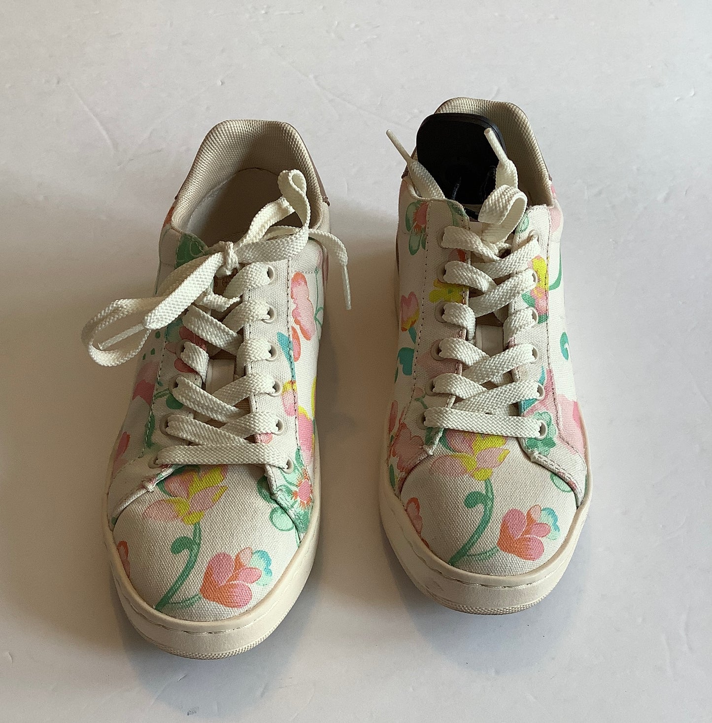 Shoes Sneakers By Coach In Floral Print, Size: 6