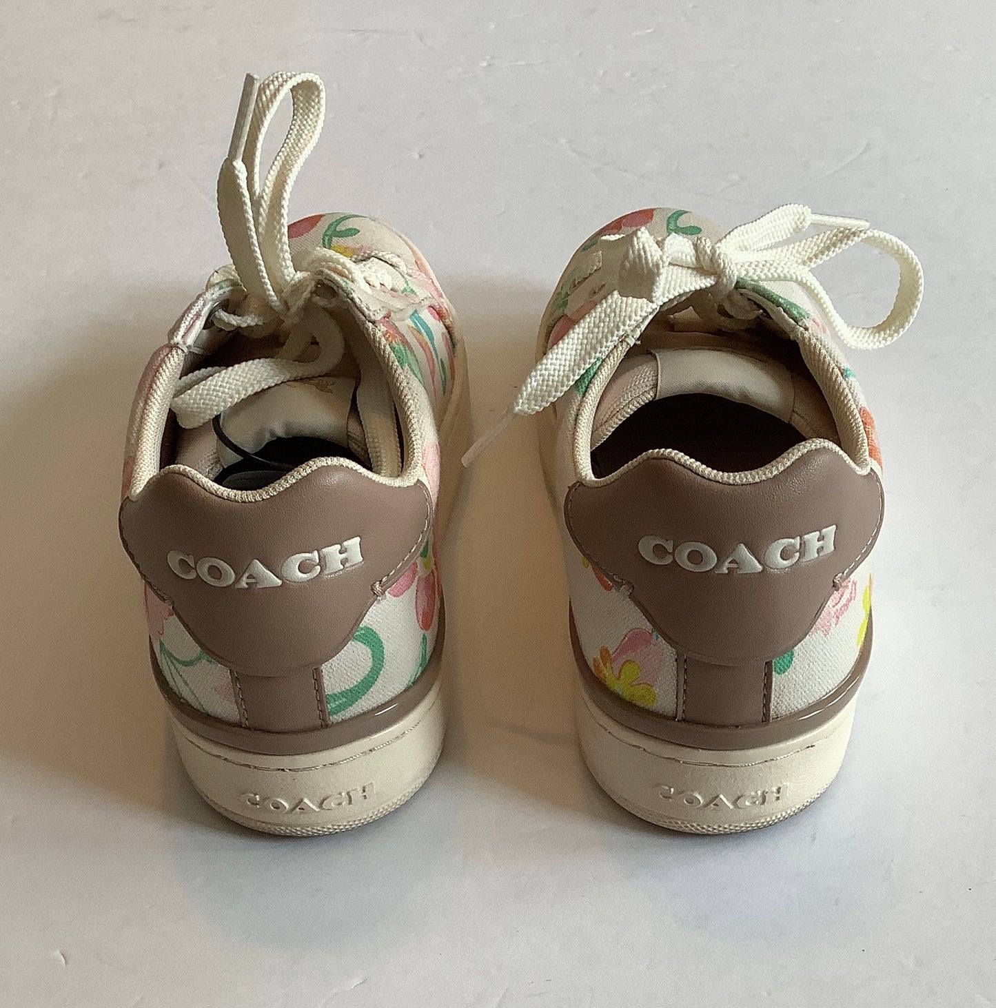 Shoes Sneakers By Coach In Floral Print, Size: 6