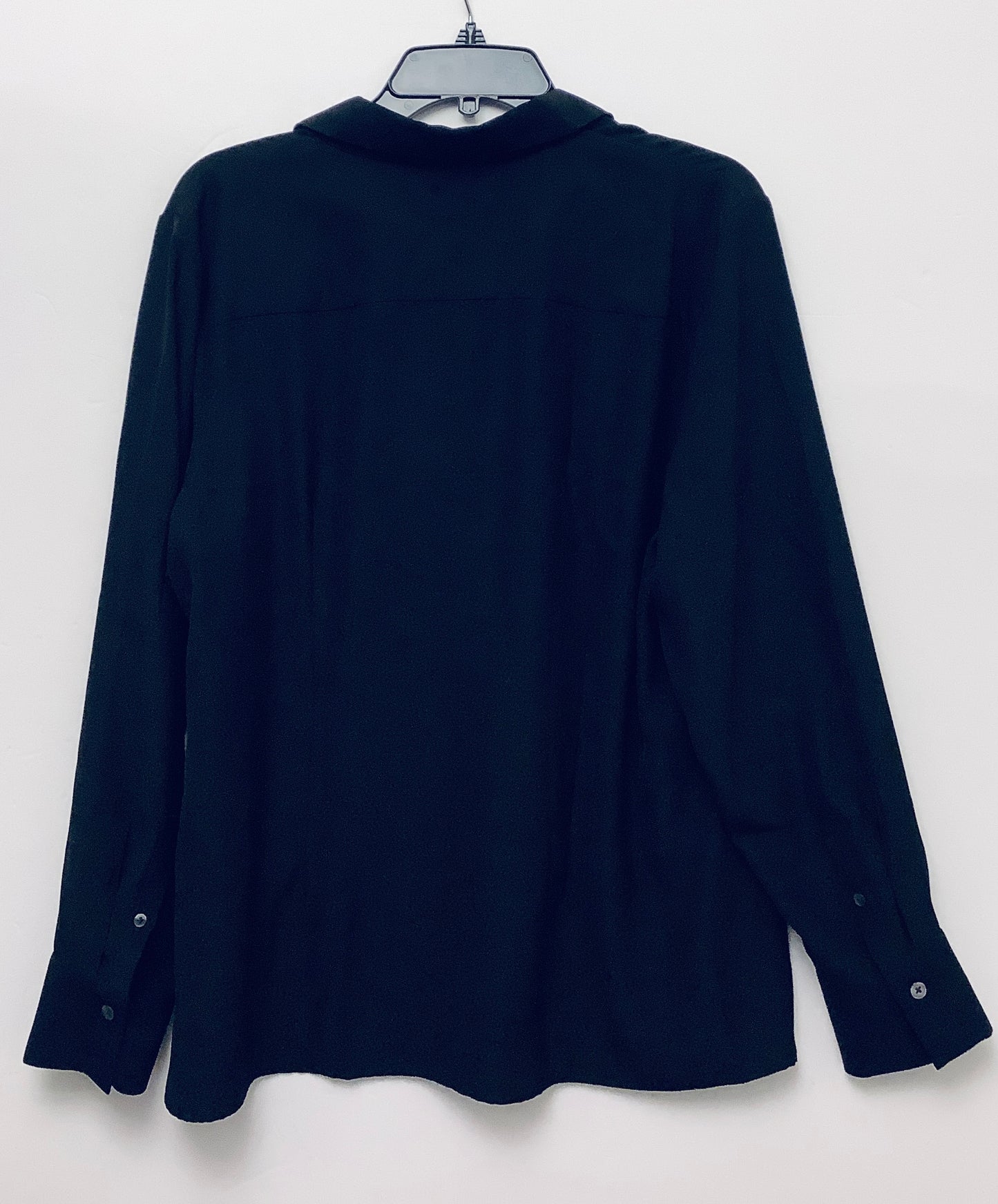 Top Long Sleeve By Banana Republic In Black, Size: L