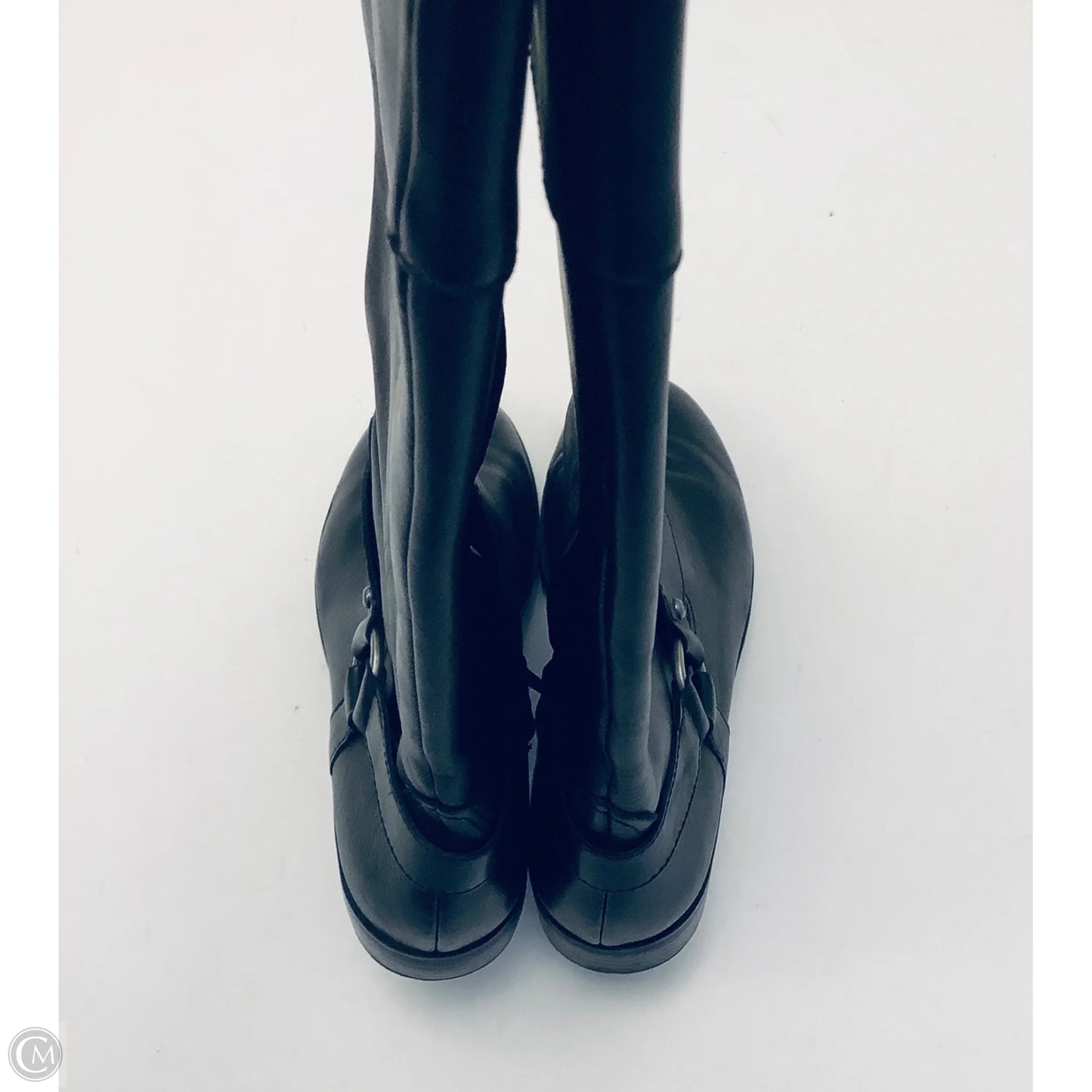 Boots Knee Heels By Lauren By Ralph Lauren In Black, Size: 9.5