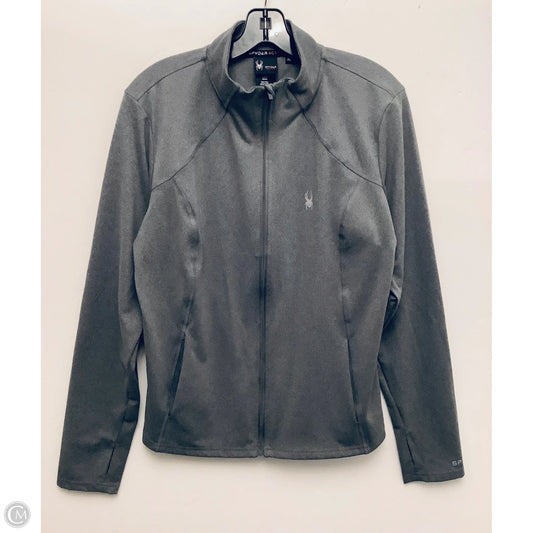 Athletic Jacket By Spyder In Grey, Size: Xl