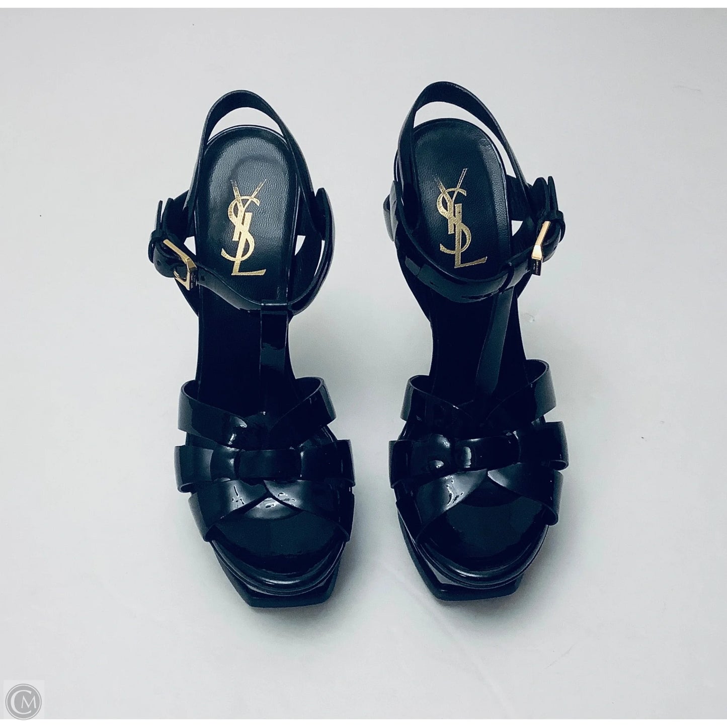 Shoes Luxury Designer By Yves Saint Laurent In Black, Size: 6