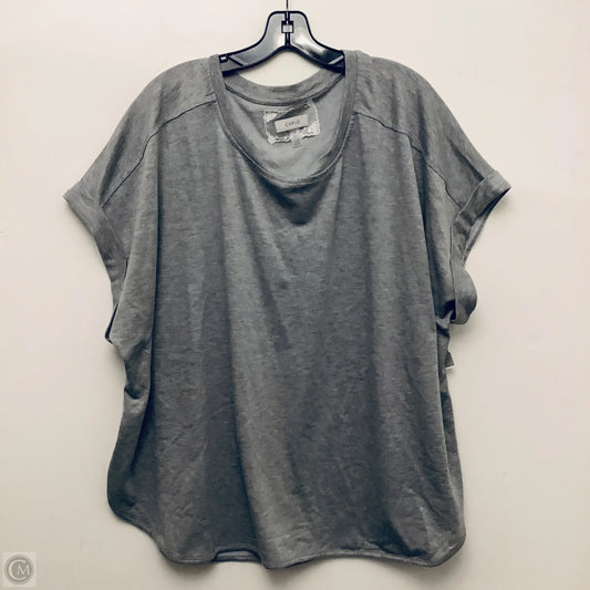 Top Short Sleeve By Cupio In Grey, Size: 3x