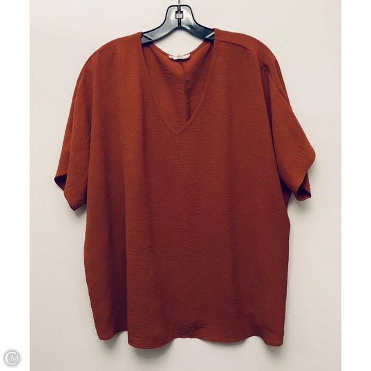 Top Short Sleeve By Entro In Red, Size: 1x